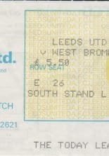 Leeds United v West Bromwich Albion    - date unknown