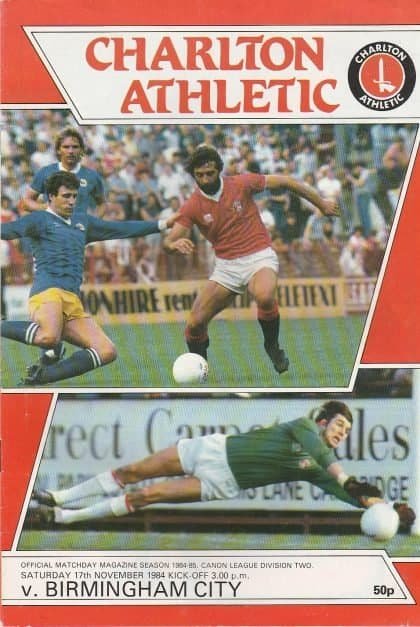 Charlton Athletic v Birmingham City 17-Nov-1984