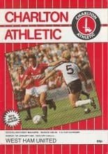 Charlton Athletic v West Ham United  05-Jan-1986