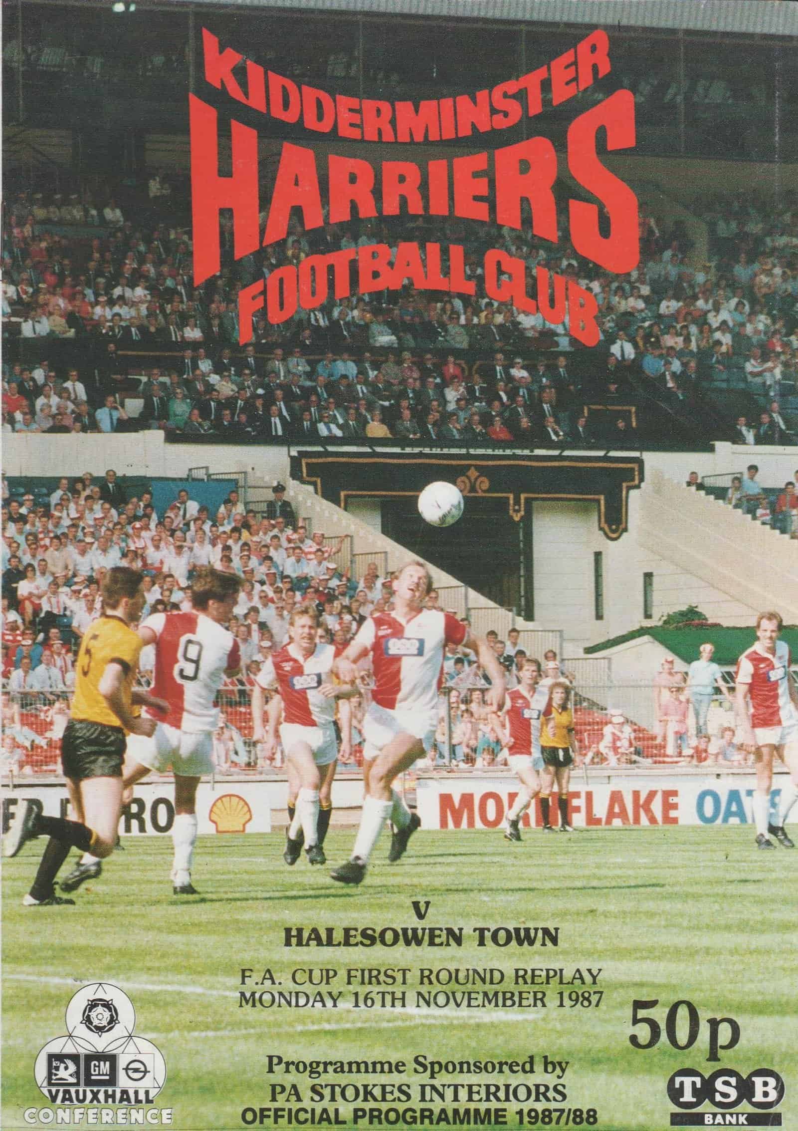 Kidderminster Harriers v Halesowen Town  16-Nov-1987
