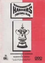 Kidderminster Harriers v Maidstone United   14-Dec-1987