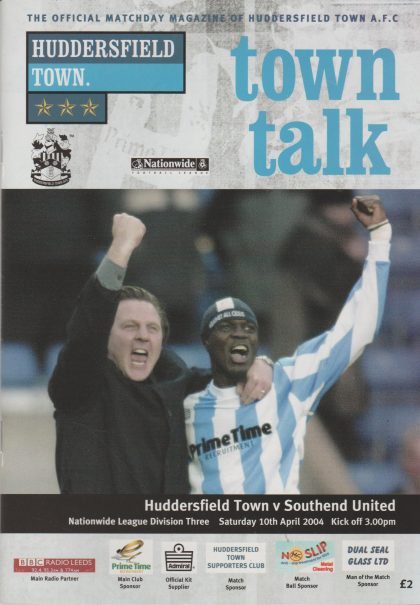 Huddersfield Town v Southend United   10-Apr-2004