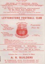 Leytonstone v Walsall   09-Dec-1967