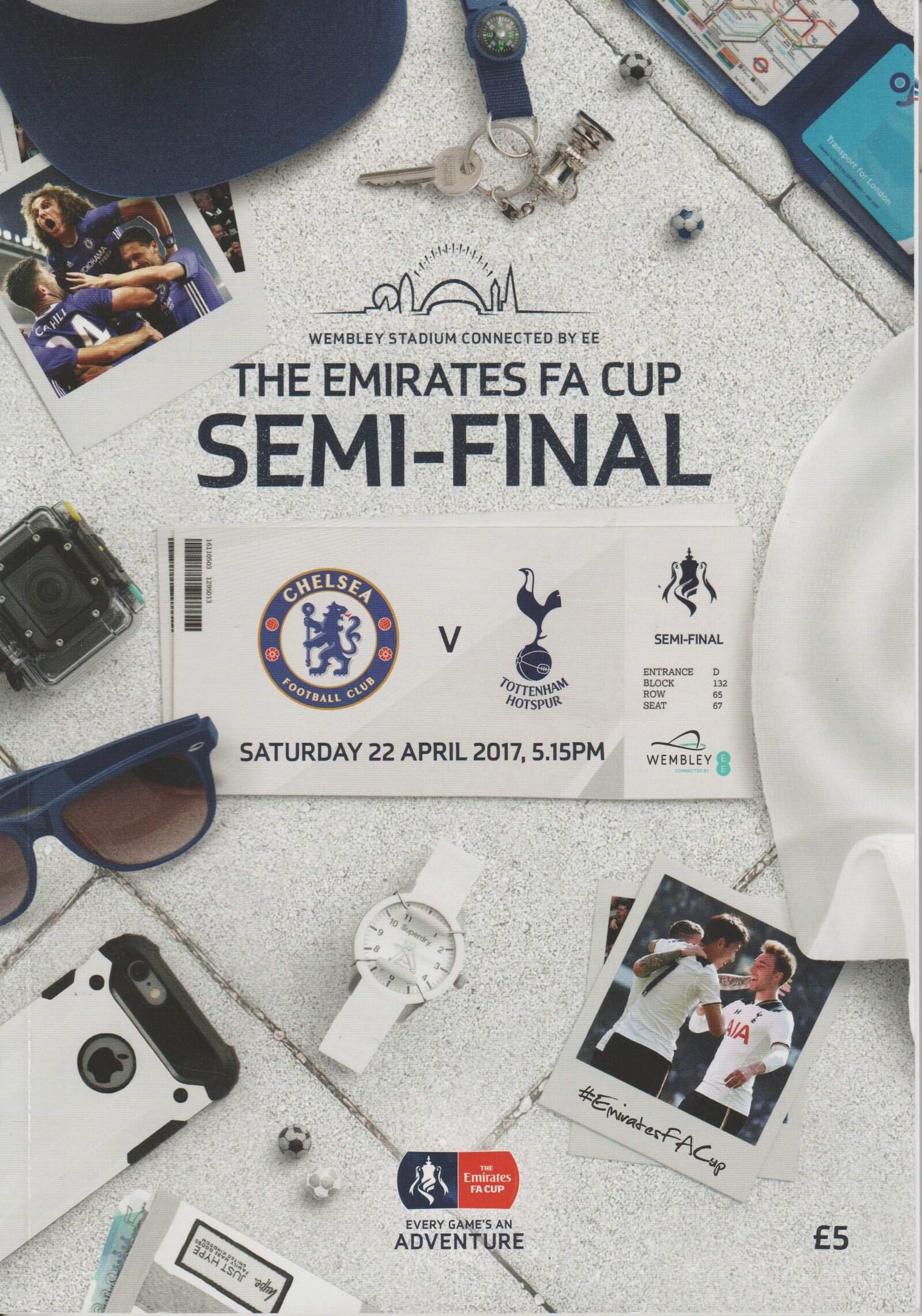 Chelsea v Tottenham Hotspur  22-Apr-2017