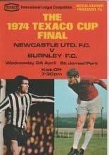 Newcastle United v Burnley  24-Apr-1974