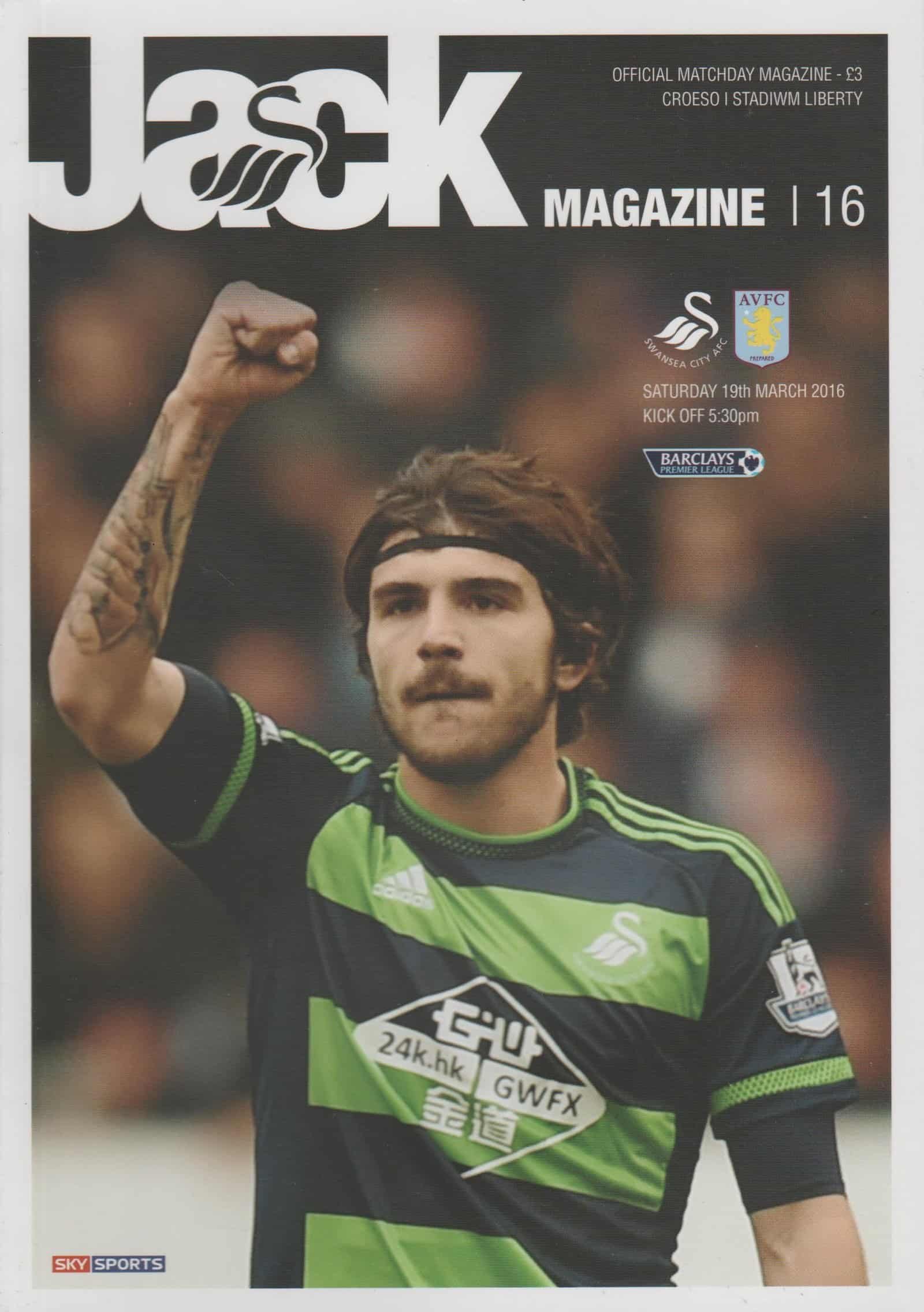 Swansea City v Aston Villa      19-Mar-2016