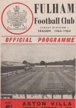 Fulham v Aston Villa  09-Nov-1963