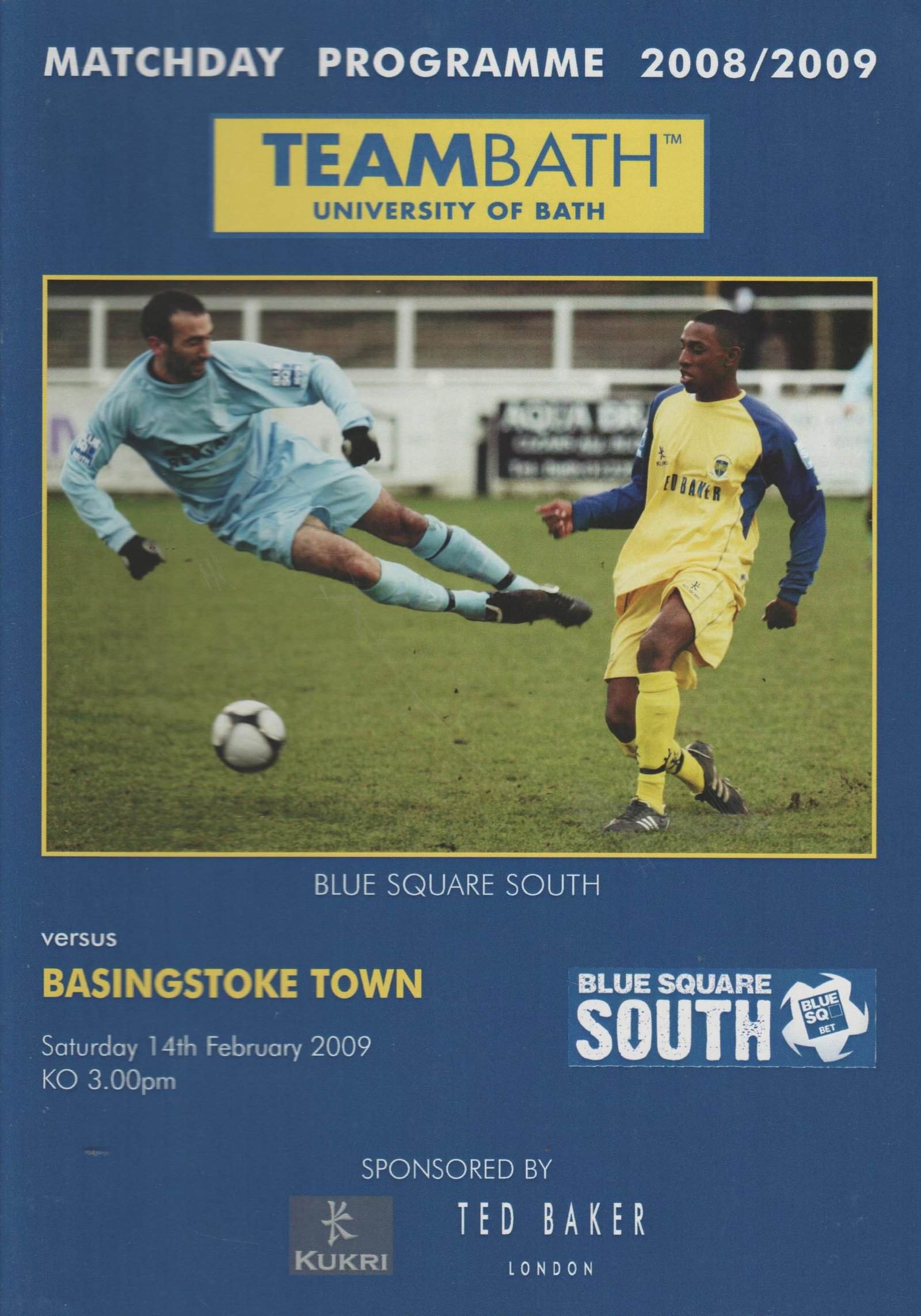 Team Bath v Basingstoke Town 14-Feb-2009
