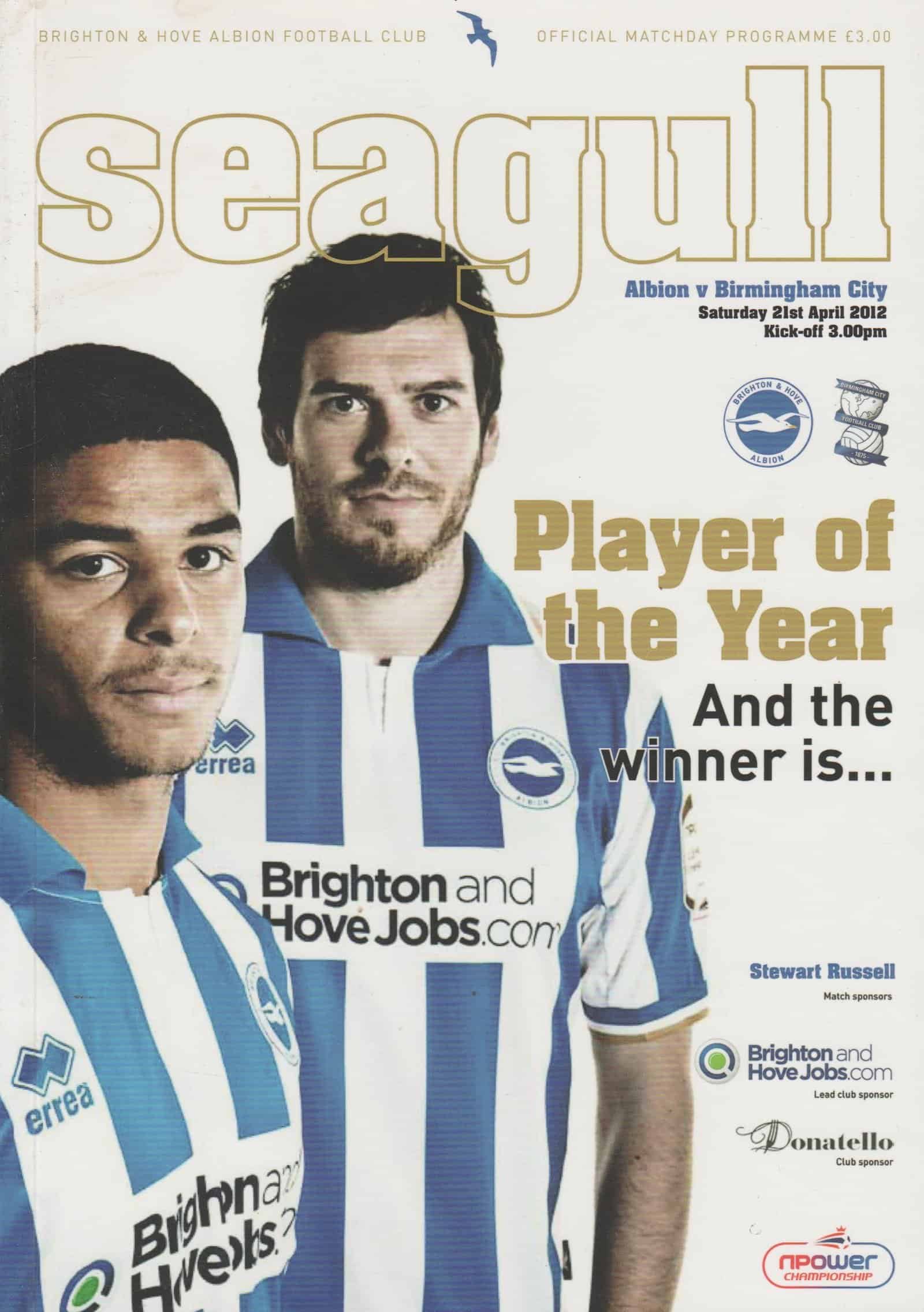 Brighton & Hove Albion v Birmingham City 21-Apr-2012