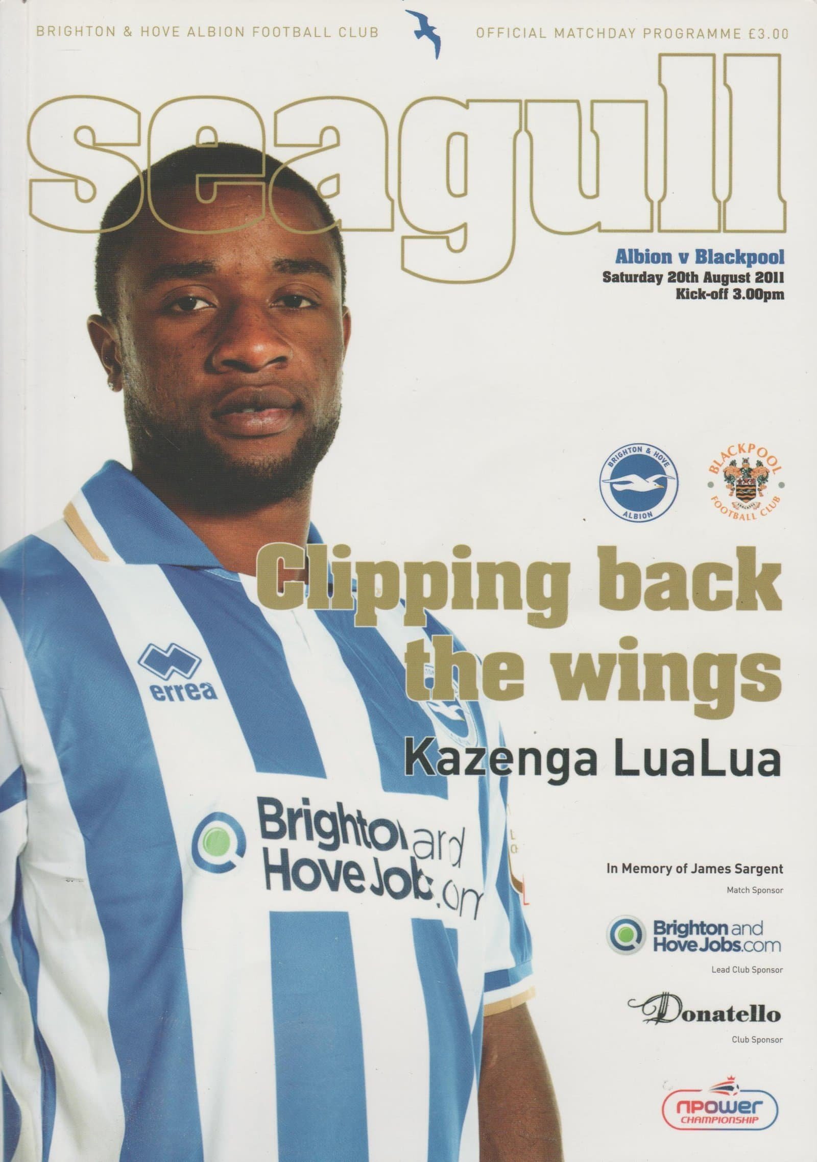 Brighton and Hove Albion v Blackpool 20-Aug-2011