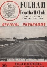 Fulham v Blackpool   29-Feb-1964