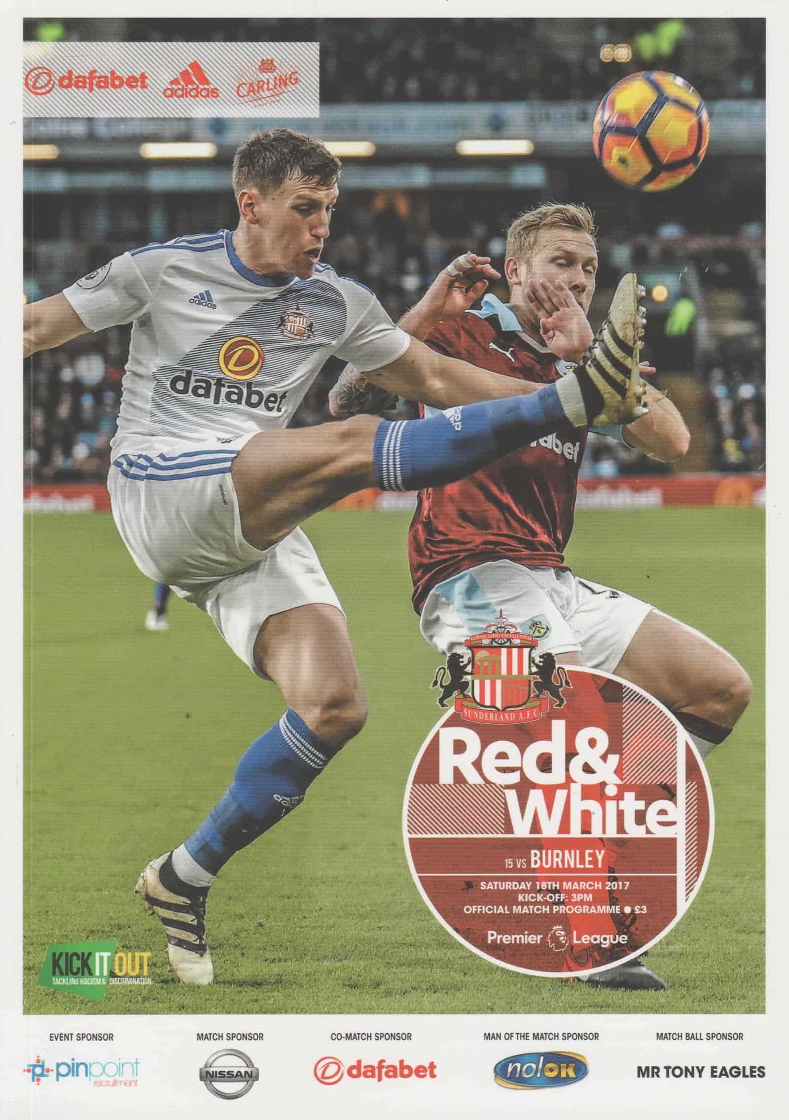 Sunderland v Burnley    18-Mar-2017