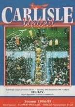 Carlisle United v Bury     27-Dec-1994