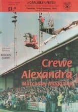 Crewe Alexandra v Carlisle United 14-Feb-1995
