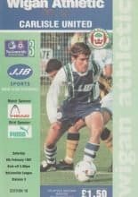 Wigan Athletic v Carlisle United  08-Feb-1997