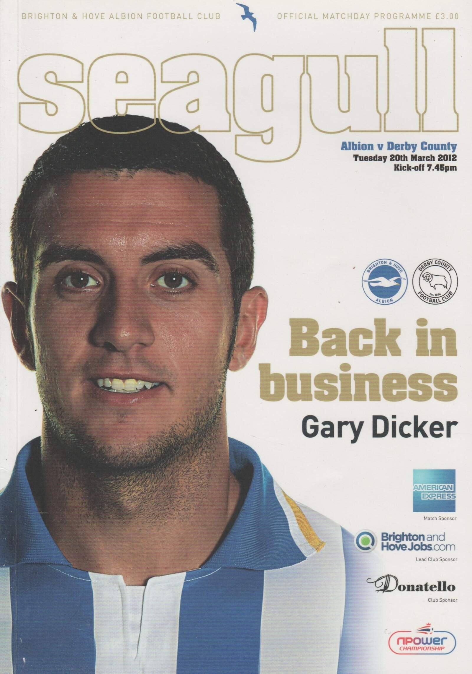 Brighton and Hove Albion v Derby County 20-Mar-2012