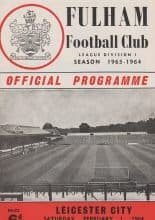 Fulham v Leicester City 01-Feb-1964