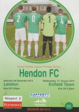 Hendon v Enfield Town  01-Jan-2014