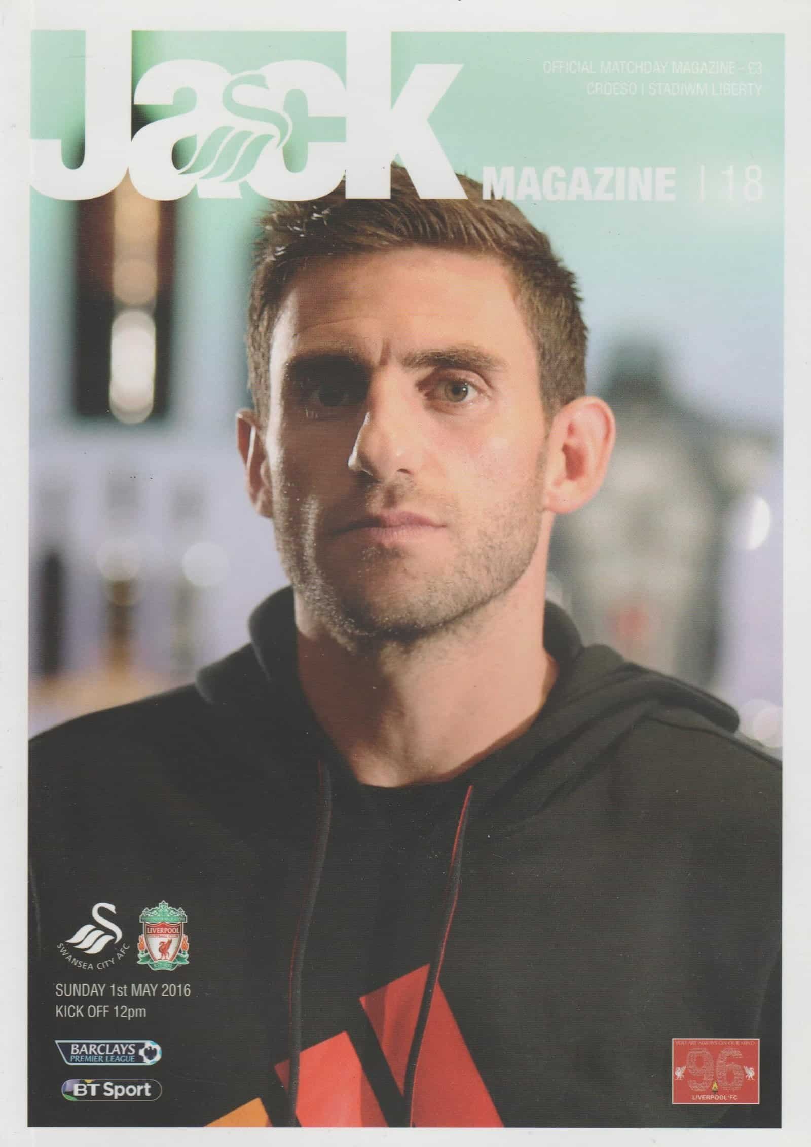 Swansea City v Liverpool    01-May-2016