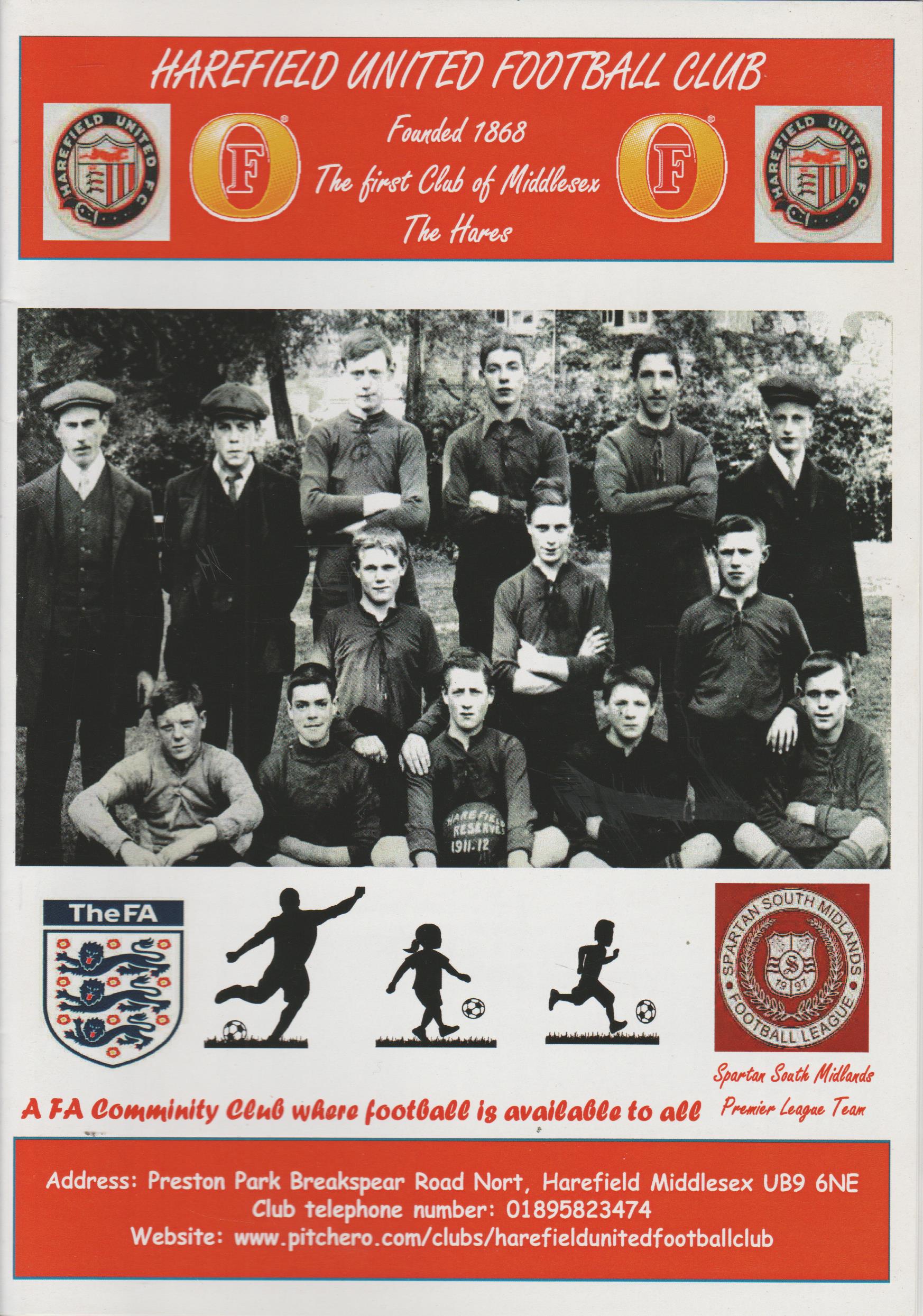 Harefield United v London Tigers  25-Oct-2014