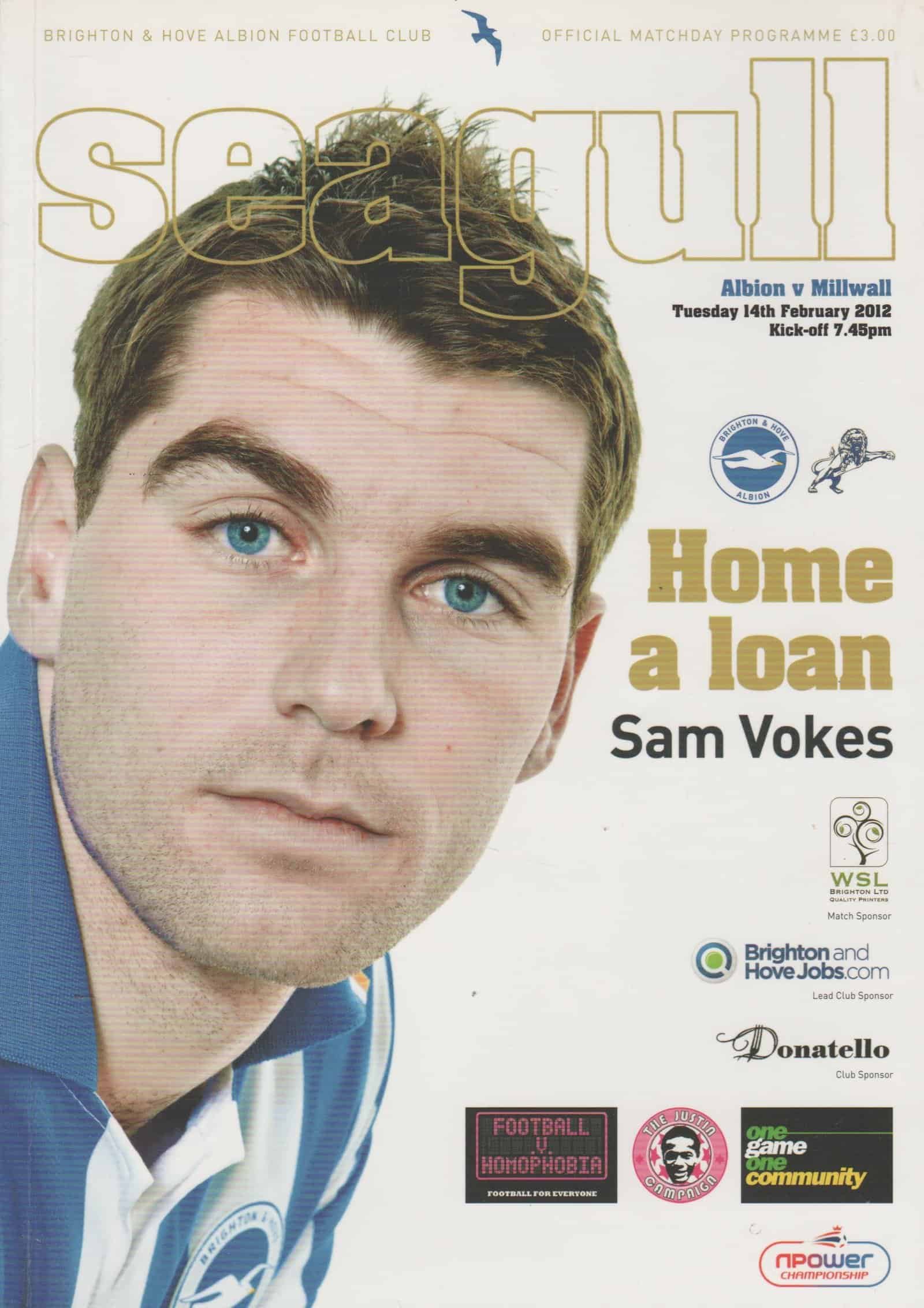 Brighton and Hove Albion v Millwall 14-Feb-2012