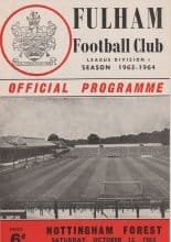 Fulham v Nottingham Forest  12-Oct-1963