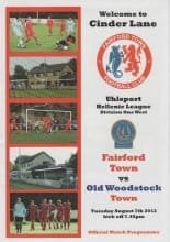 Fairford Town v Old Woodstock Town    07-Aug-2012