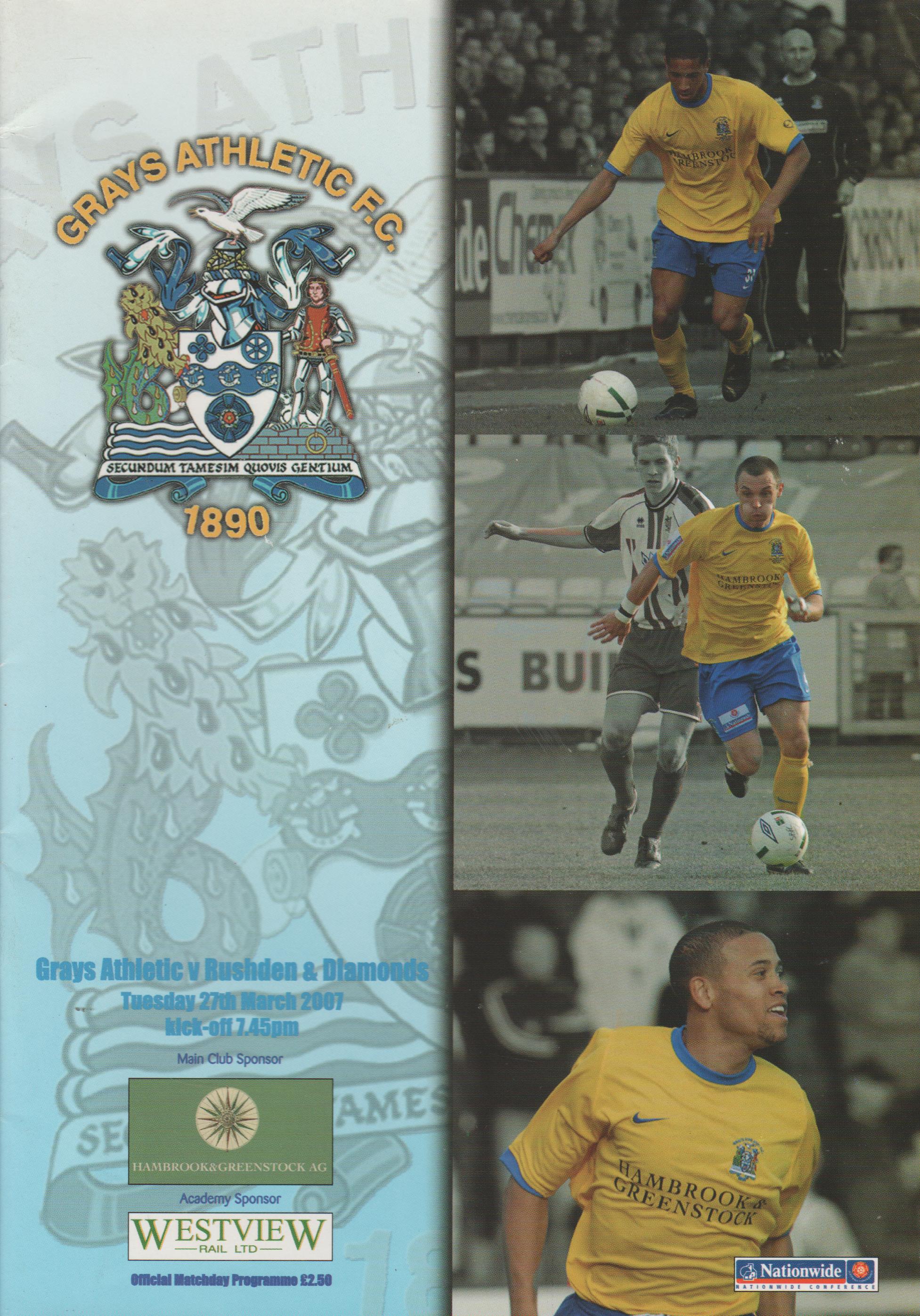 Grays Athletic v Rushden & Diamonds    27-Mar-2007