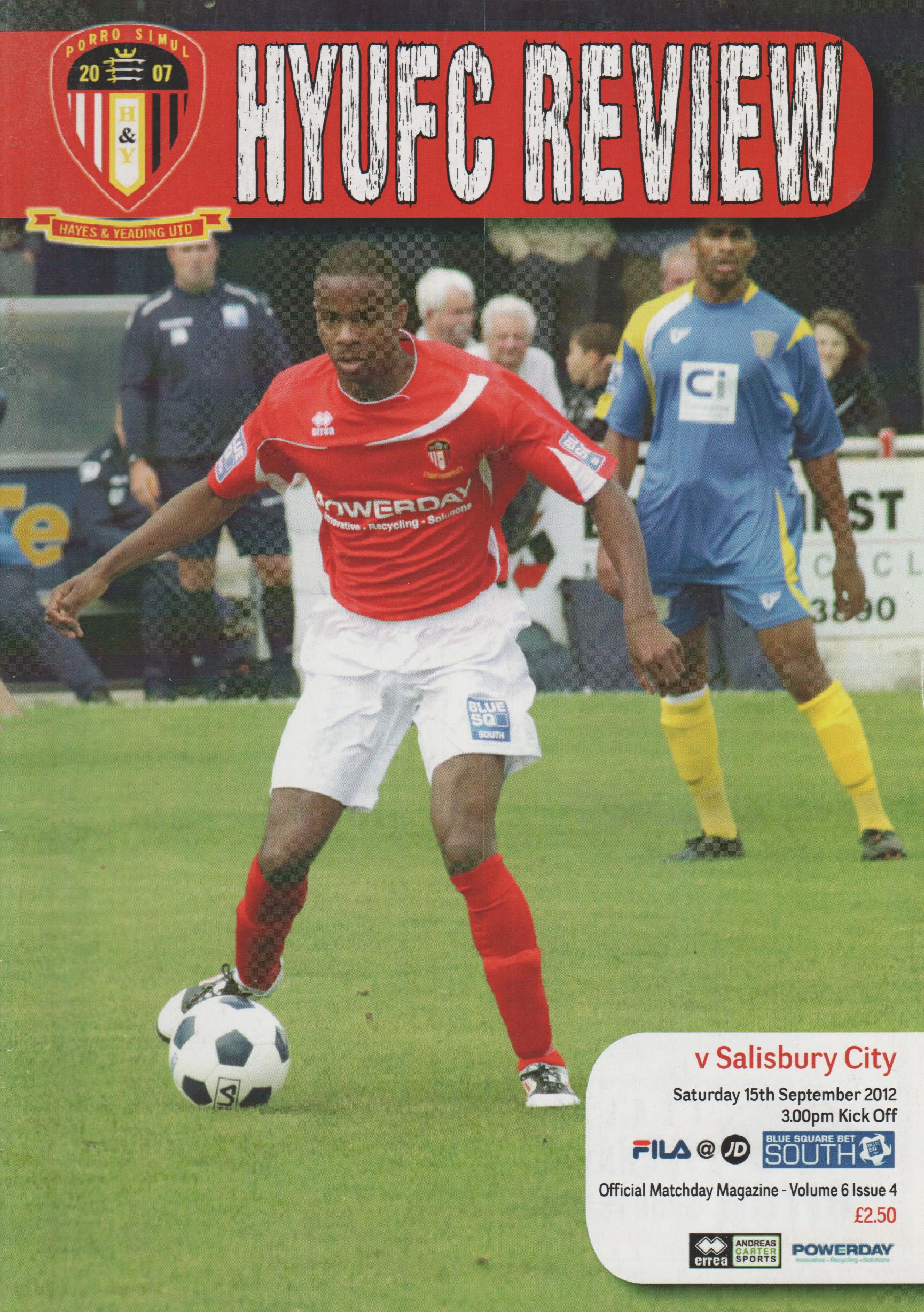Hayes & Yeading United v Salisbury City   15-Sep-2012