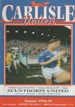 Carlisle United v Scunthorpe United  25-Mar-1995