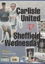 Carlisle United v Sheffield Wednesday  25-Jan-1997
