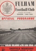 Fulham v Sheffield Wednesday 28-Aug-1963