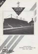 Fisher Athletic  v Slough Town  13-Oct-1990