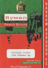 Harrow Borough v Slough Town  27-Feb-1999