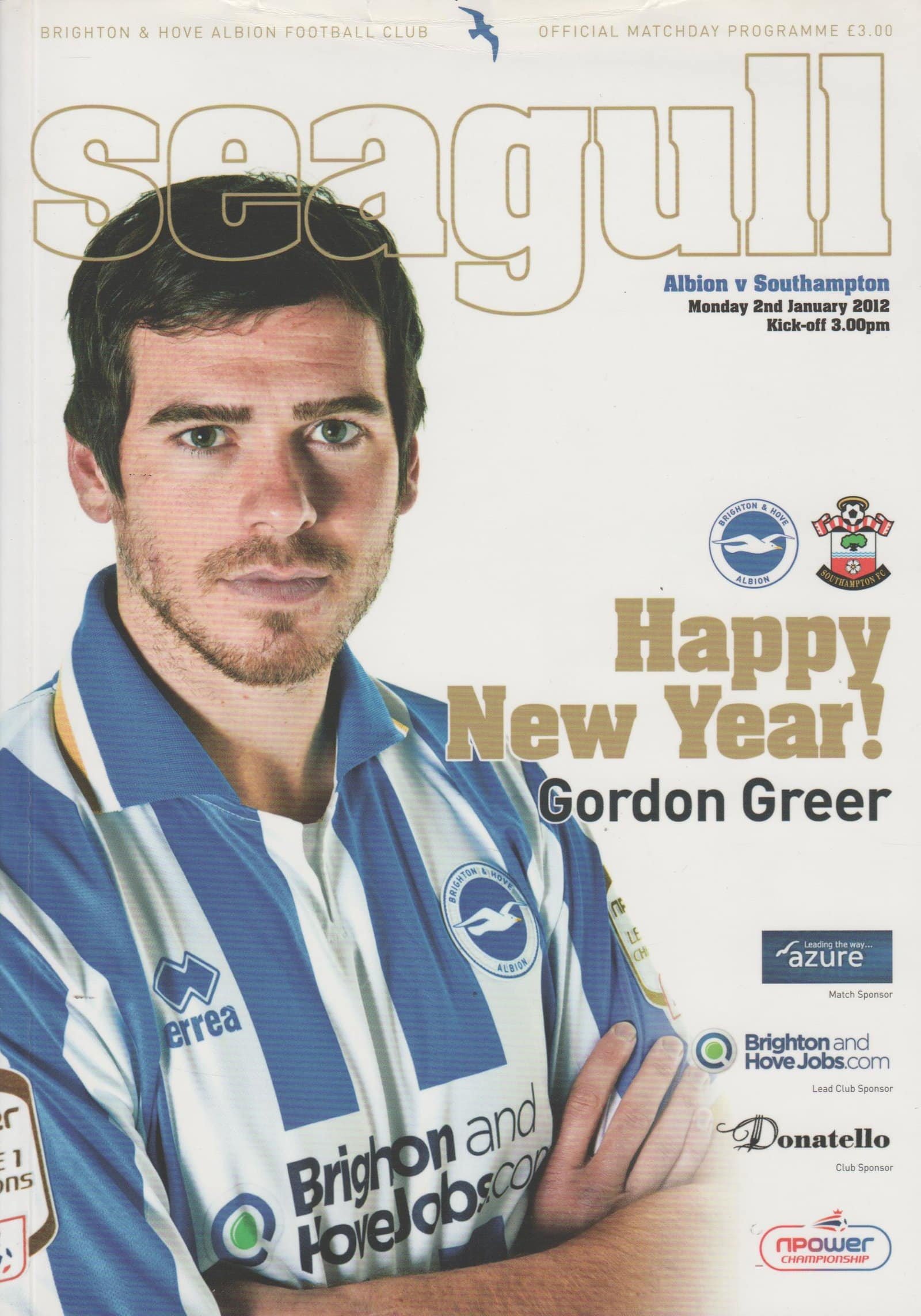 Brighton and Hove Albion v Southampton 02-Jan-2012