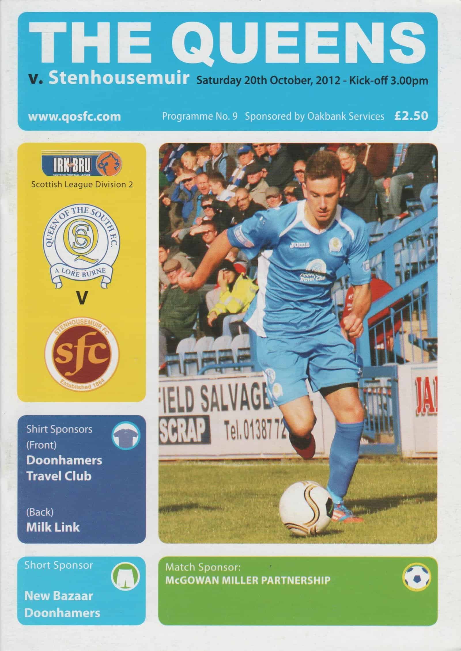 Queen of the South v Stenhousemuir   20-Oct-2012