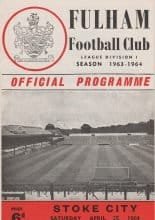 Fulham v Stoke City  25-Apr-1964