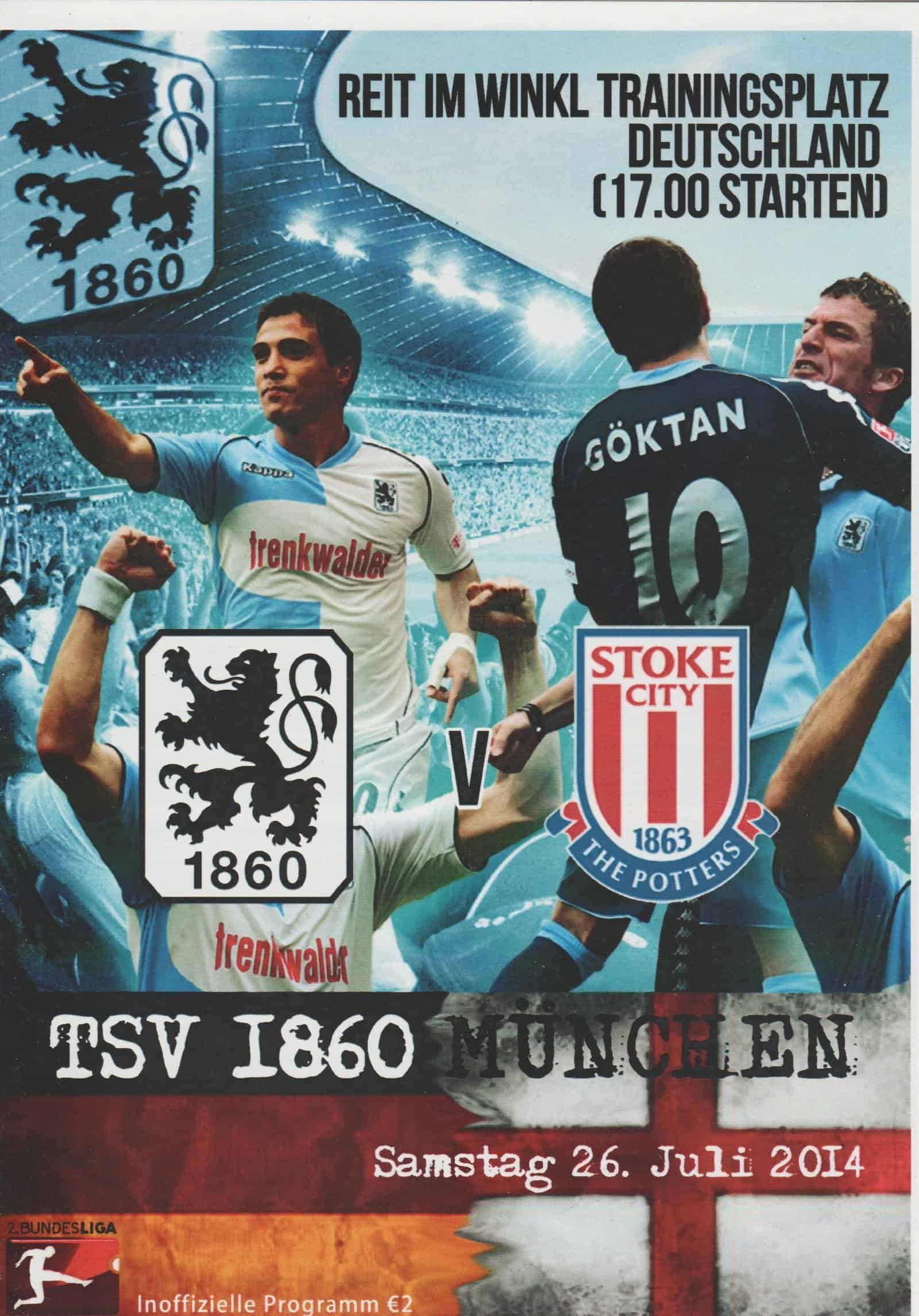 TSV 1860 Munich v Stoke City  26-Jul-2014