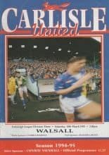 Carlisle United v Walsall    18-Mar-1995