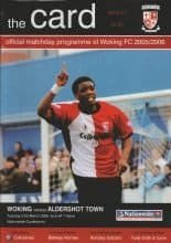Woking v Aldershot Town   21-Mar-2006