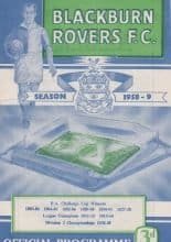 Blackburn Rovers v Arsenal 25-Oct-1958