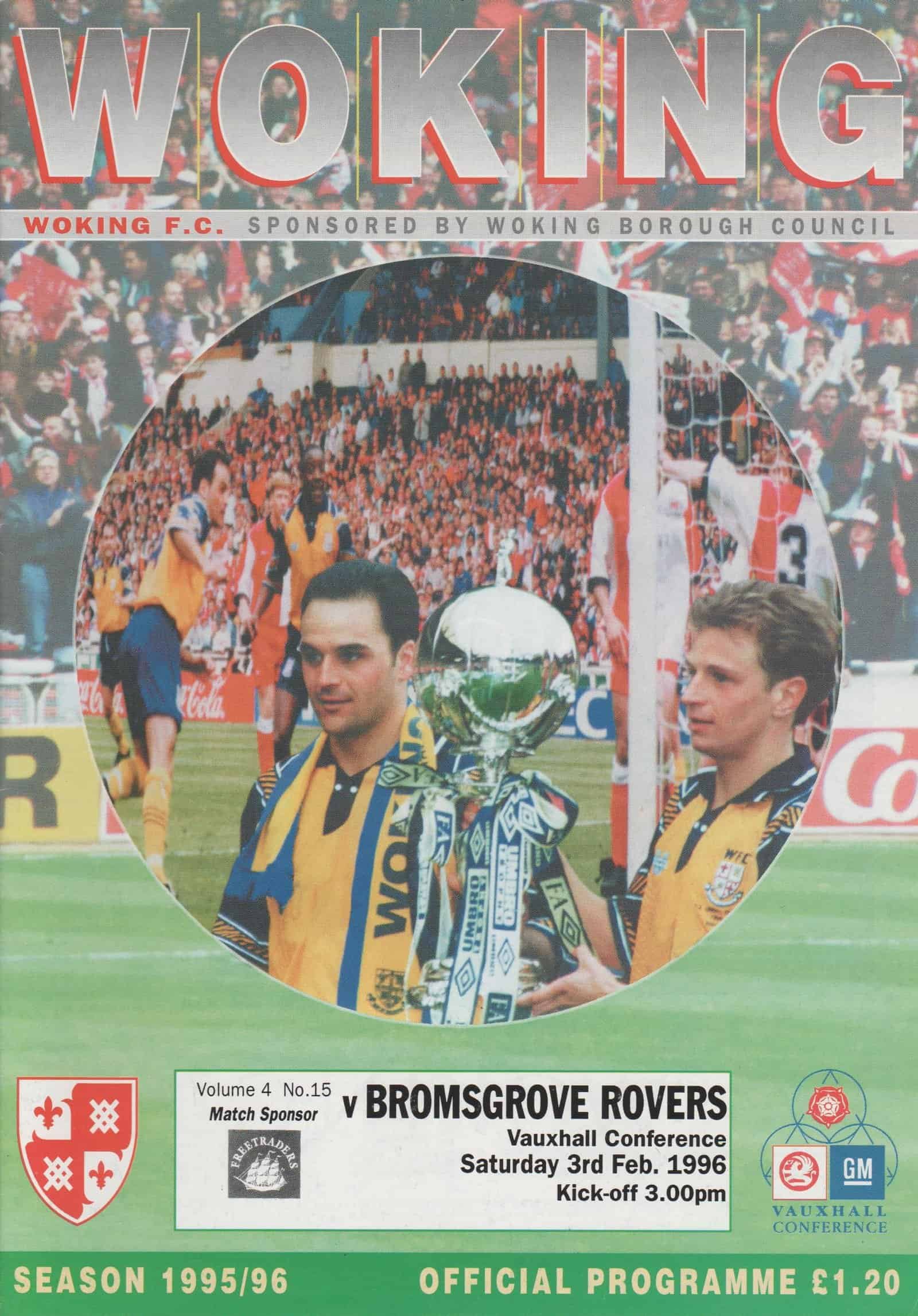 Woking v Bromsgrove Rovers  03-Feb-1996