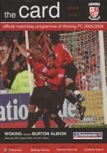 Woking v Burton Albion 20-Aug-2005