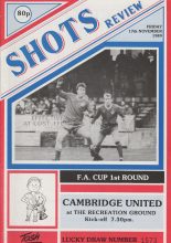 Aldershot v Cambridge United   17-Nov-1989