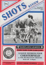 Aldershot v Chesterfield   10-Feb-1990