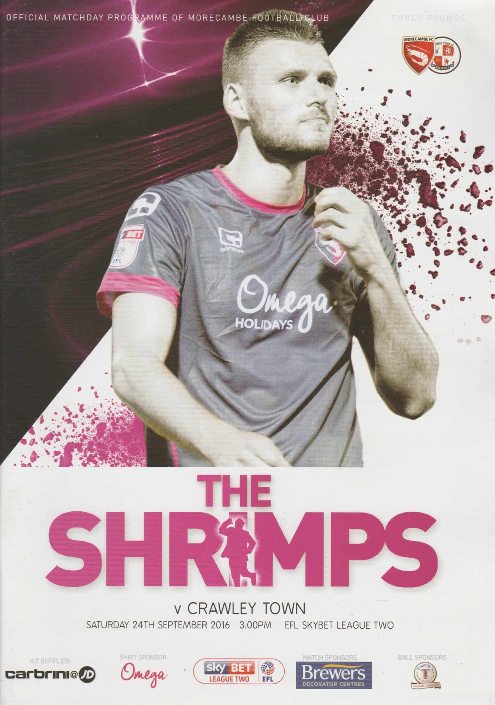 Morecambe v Crawley Town   24-Sep-2016