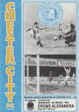 Chester City v Crewe Alexandra 06-Mar-1985