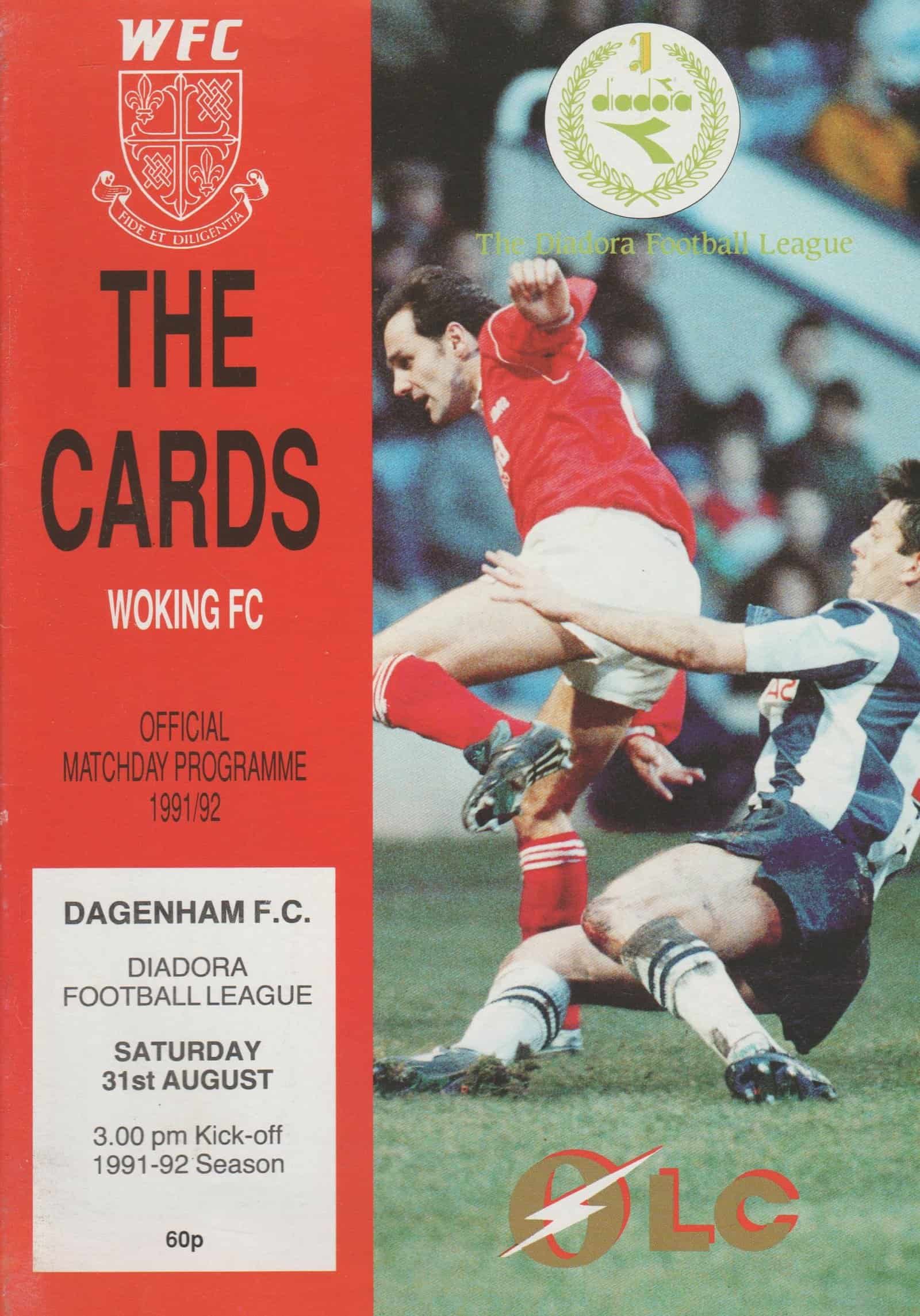 Woking v Dagenham 31-Aug-1991