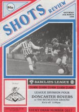 Aldershot v Doncaster Rovers  10-Mar-1990