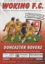 Woking v Doncaster Rovers 22-Mar-2003